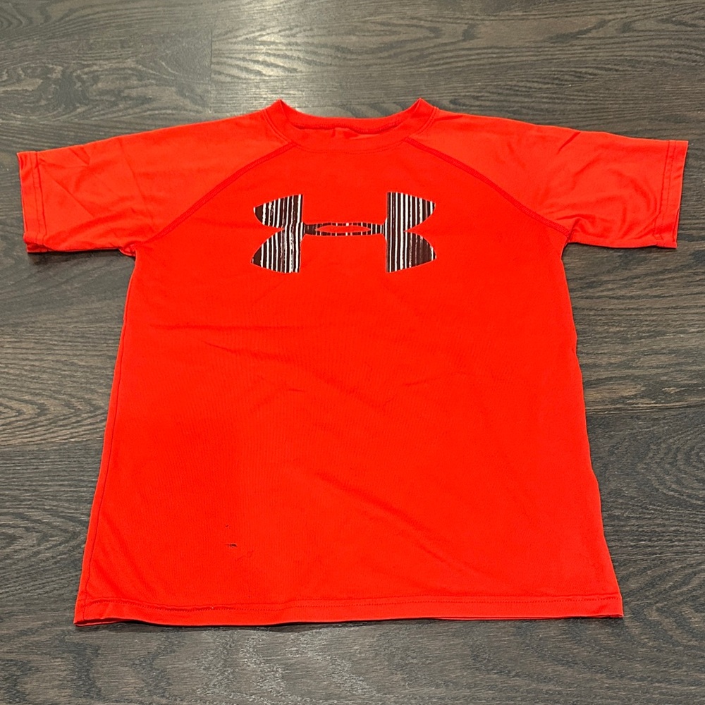Under Armour Red Tee with Logo